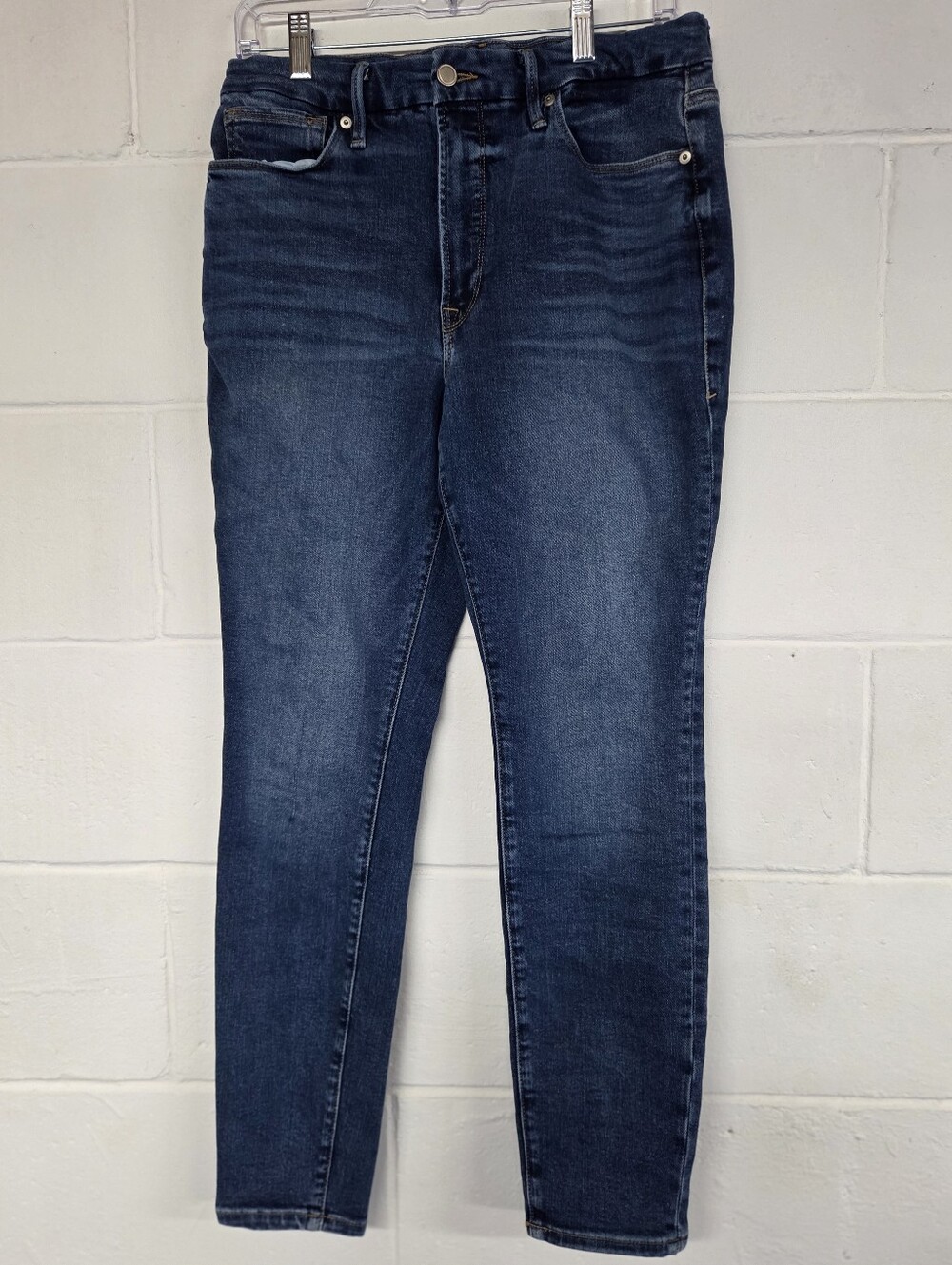 GOOD AMERICAN Dark Blue Women's Stretch Skinny Jeans